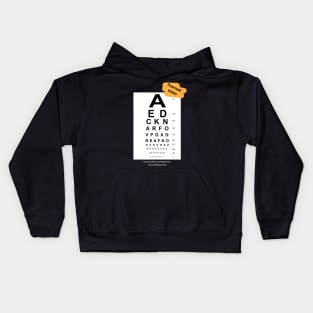 Free vision test Kids Hoodie